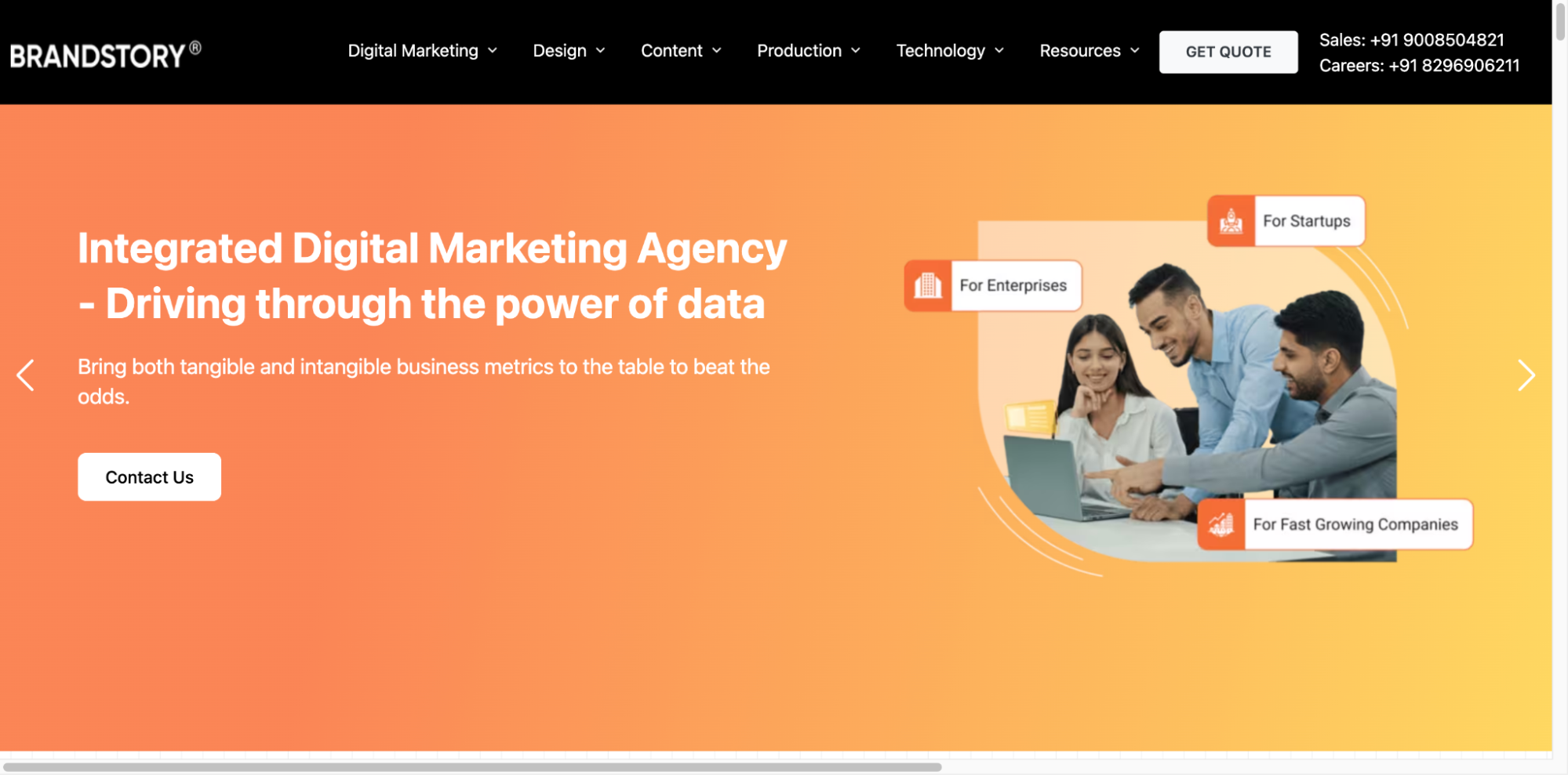 BrandStory go-to-market agency providing brand and digital execution services.