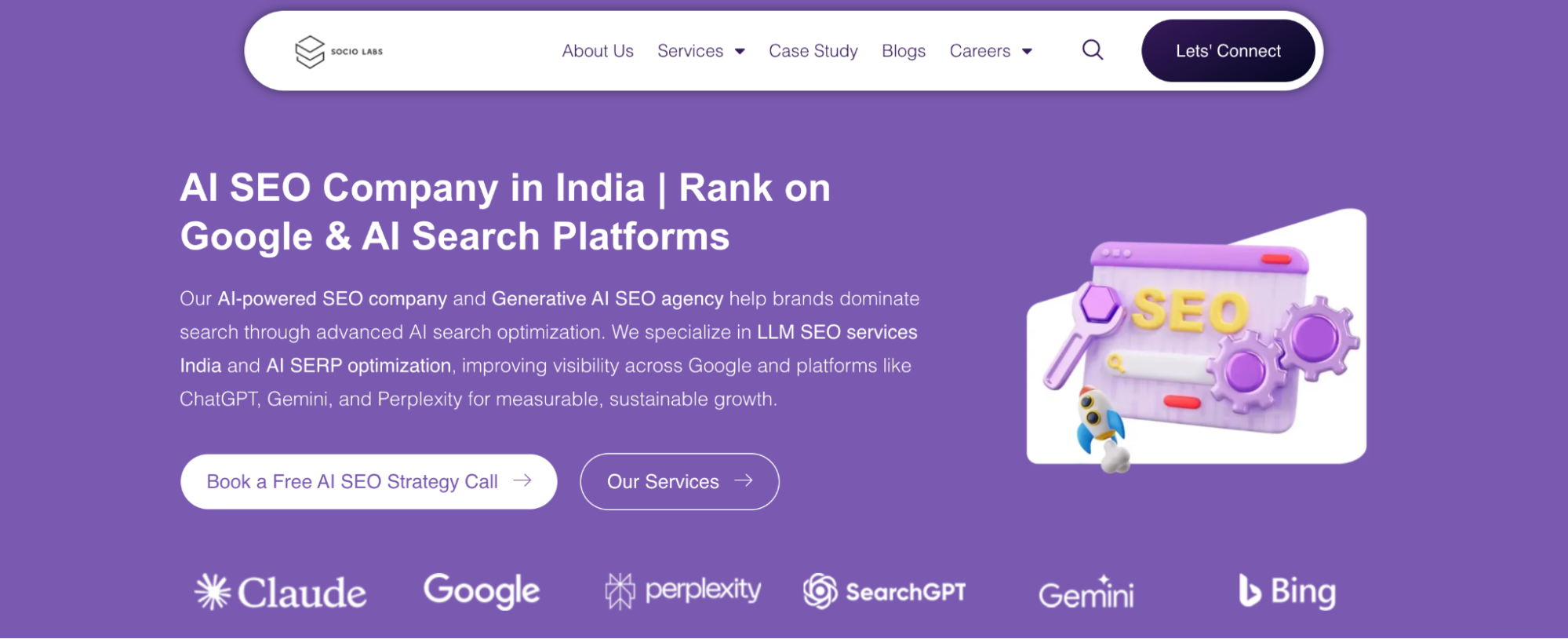 Socio Labs among LLM SEO agencies in Bangalore.