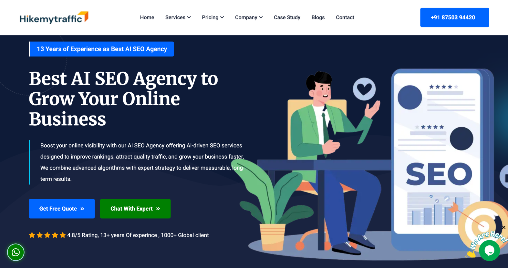 HikeMyTraffic is one of the best agencies in India for ChatGPT SEO.