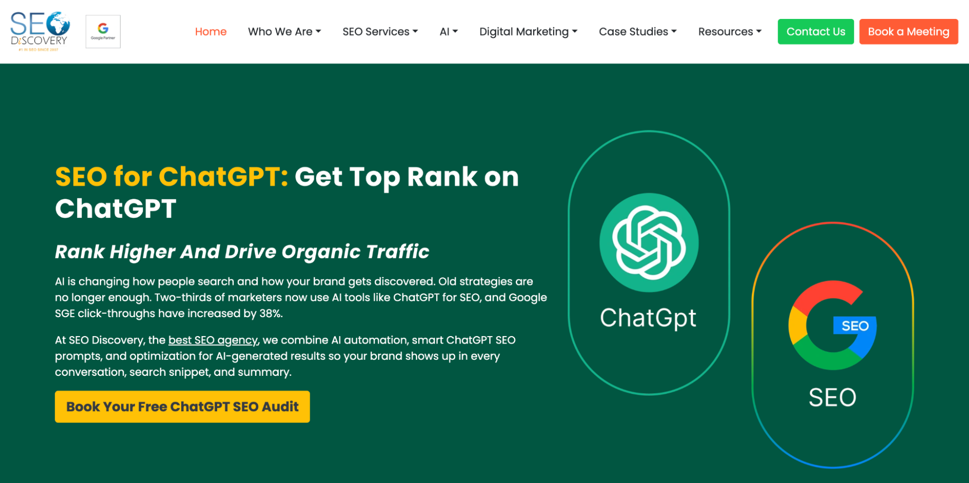SEO Discovery as a ChatGPT SEO and AI visibility agency.