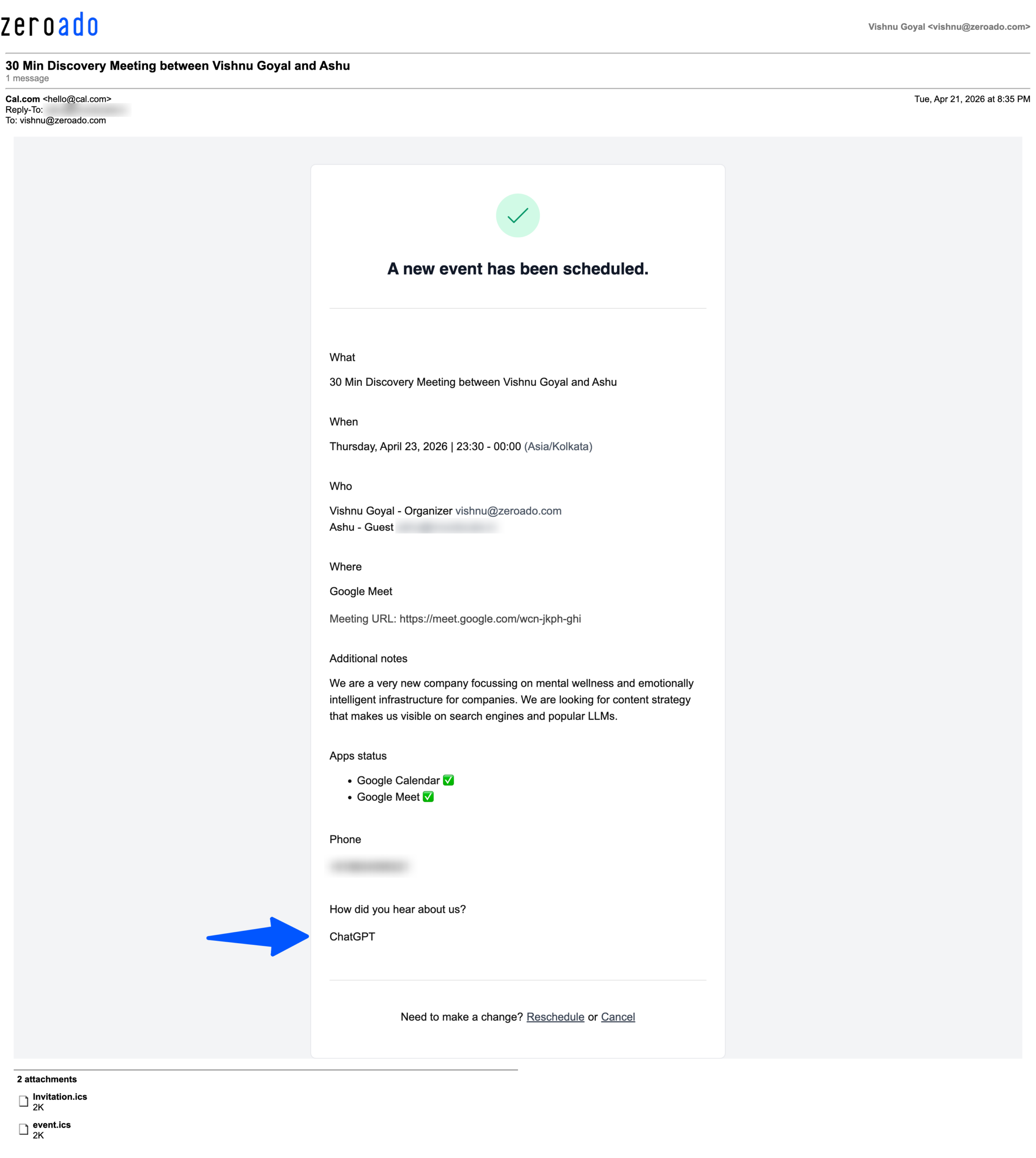 Discovery meeting from a ChatGPT SEO agency helping brands improve AI search visibility.