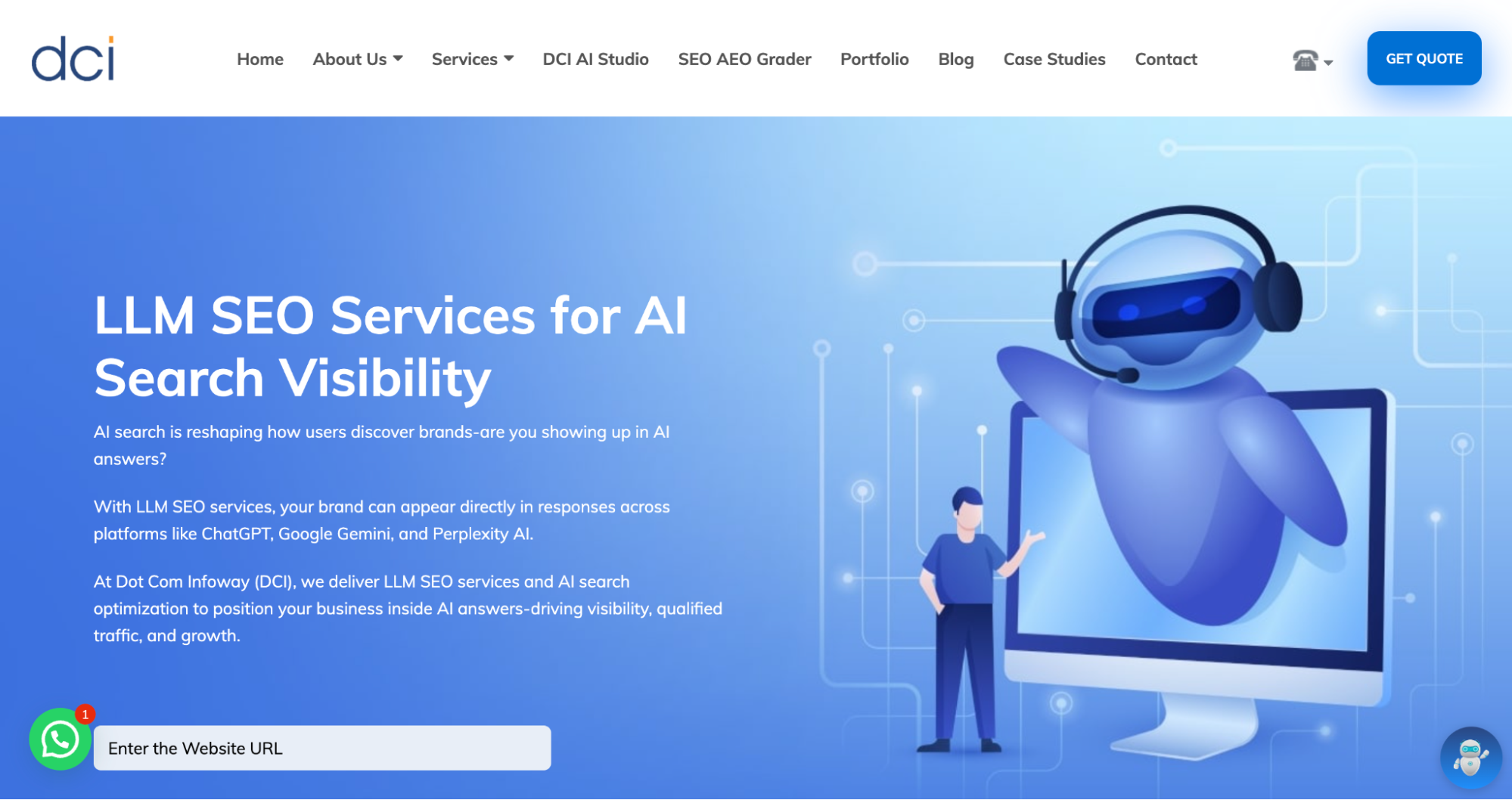 Dot Com Infoway LLM SEO services in India.