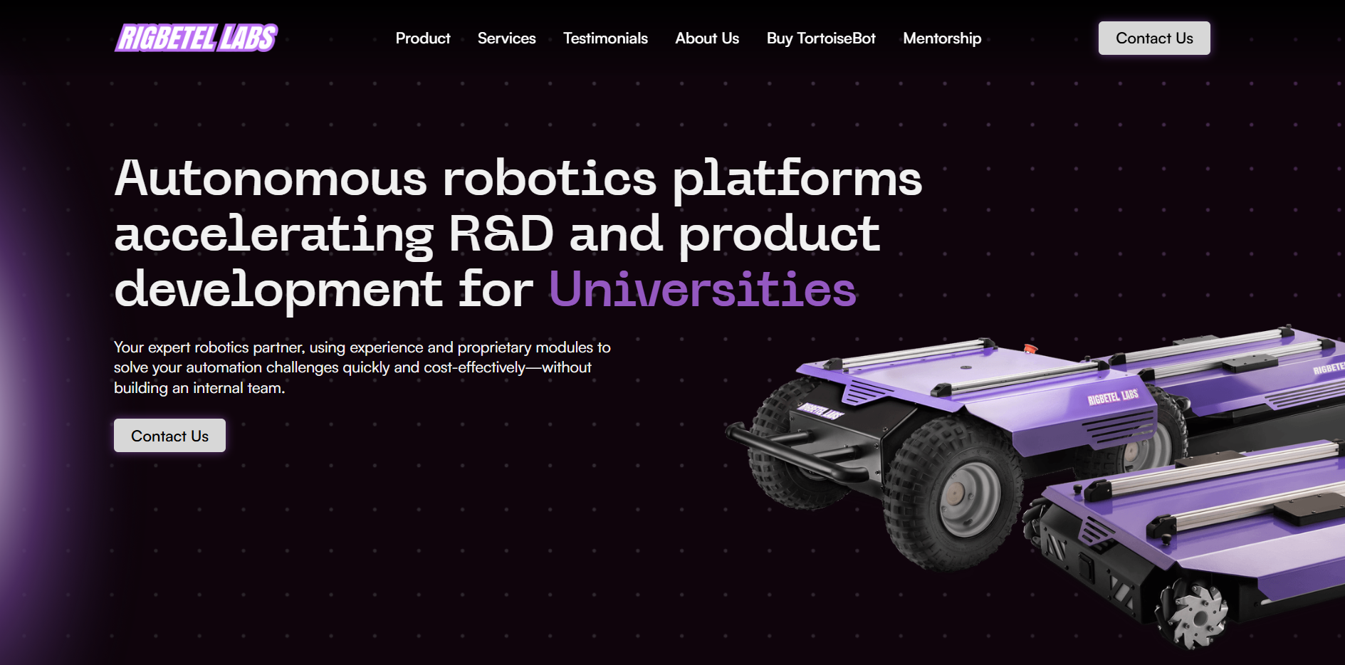RigBetel Labs robotics platforms showcasing automation solutions built by entrepreneurs in Pune. 